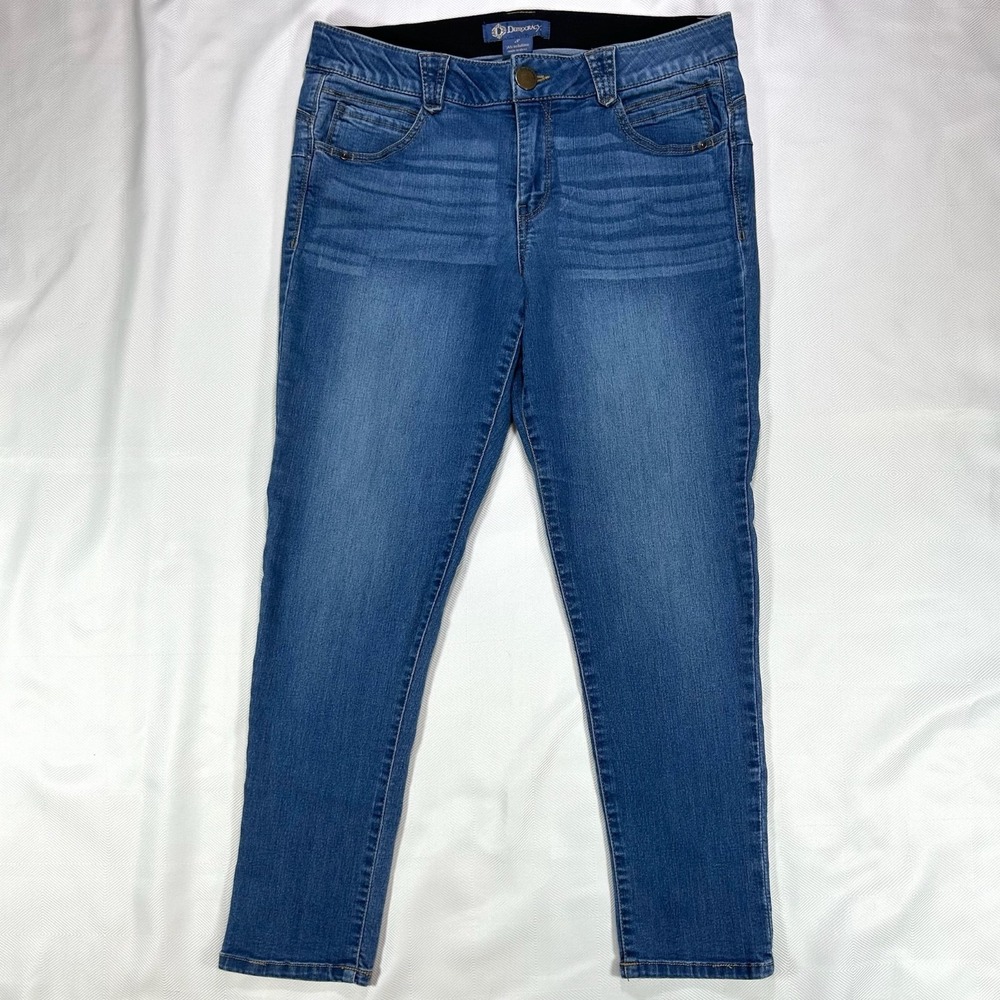 Democracy Ab Solution Mid-Rise Tapered Ankle Stretch Denim Jeans Womens 8